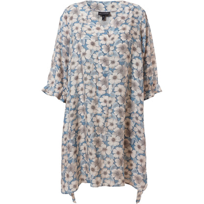 Studio SElma Tunic Tunic Blue/Sand flowers