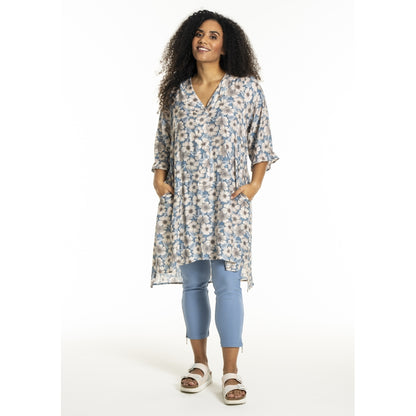 Studio SElma Tunic Tunic Blue/Sand flowers