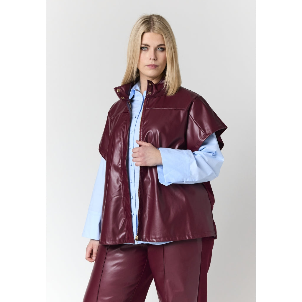 Studio SEloria Jacket with short sleeves Jacket Bordeaux