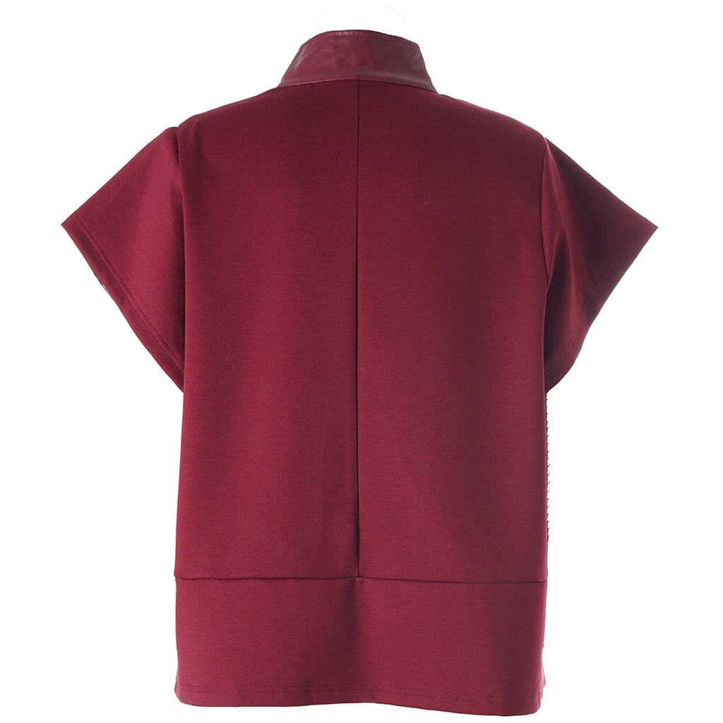 Studio SEloria Jacket with short sleeves Jacket Bordeaux