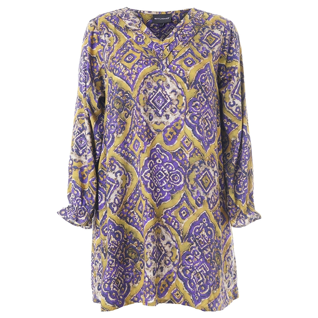 Studio SElsine Tunic Tunic Purple Printed