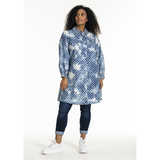 Studio SEmilie Shirt Shirt Denim dot with stripe details