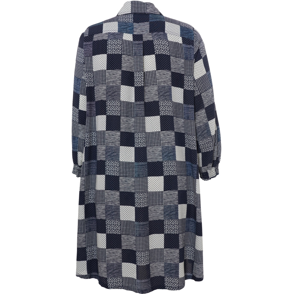Studio SEmilie Shirt Shirt Navy-white checks with print