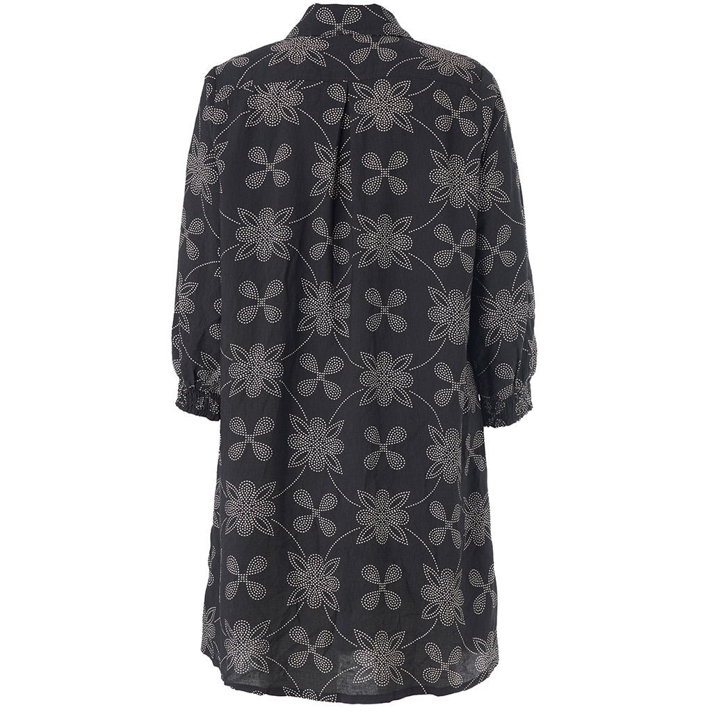 Studio SEmilie Shirt Shirt Black/Grey with white dot flowers