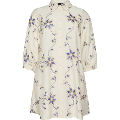 Studio SEmilie Shirt Shirt Sand with blue embroidery