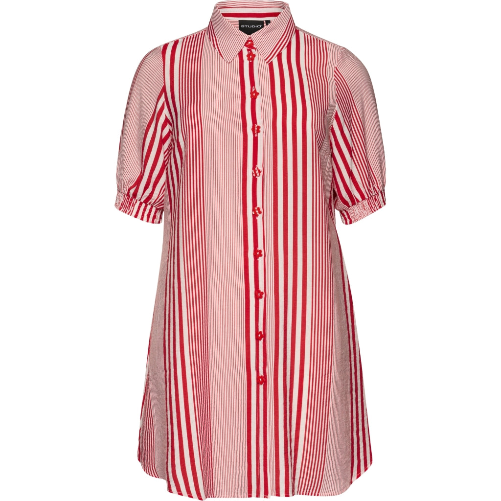 Studio SEmilie Shirt with short sleeves Shirt Red/White stripe