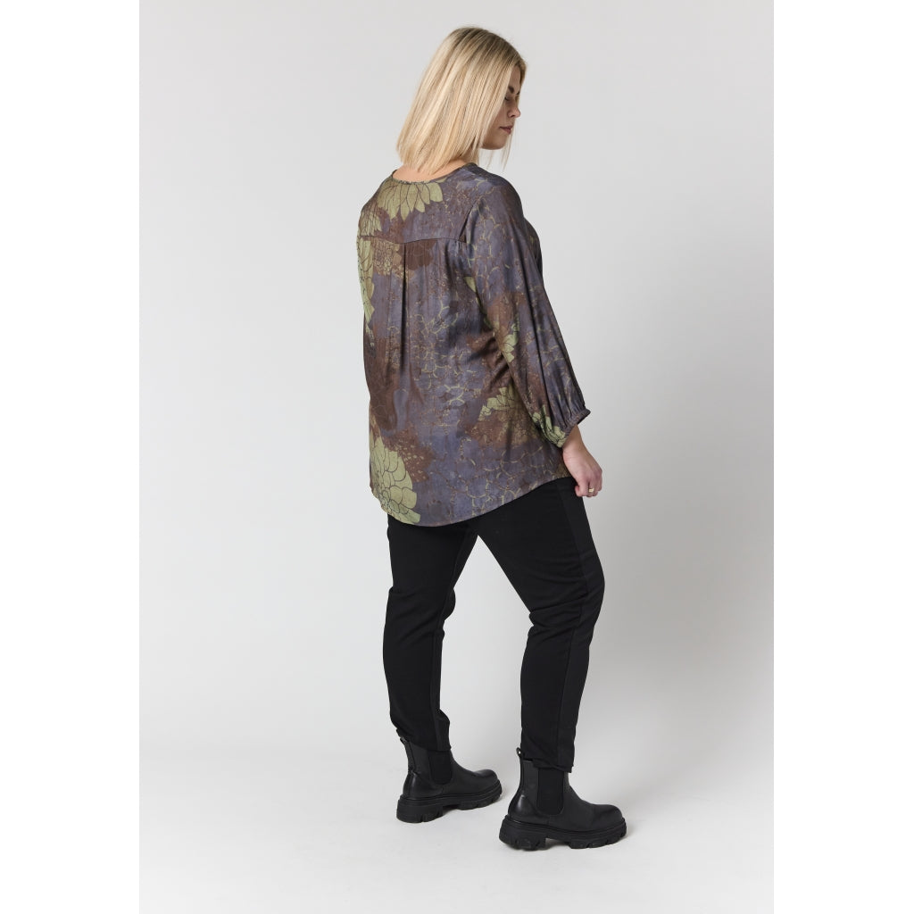 Studio SEmmy Blouse Blouse Brown green mix