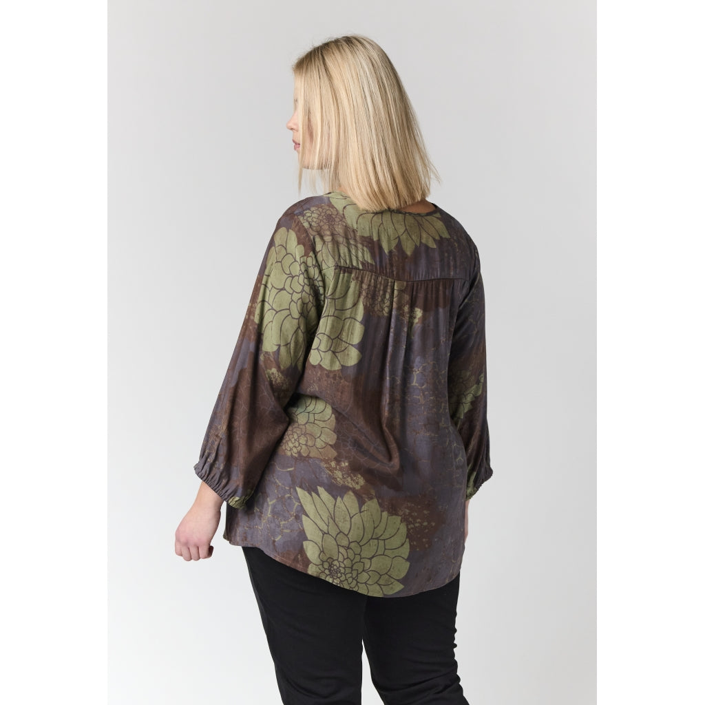 Studio SEmmy Blouse Blouse Brown green mix