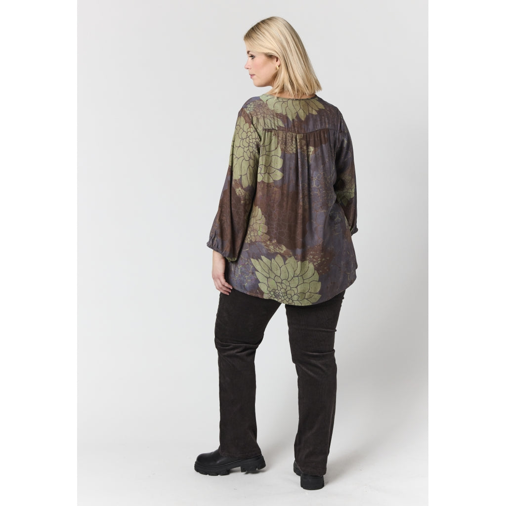 Studio SEmmy Blouse Blouse Brown green mix