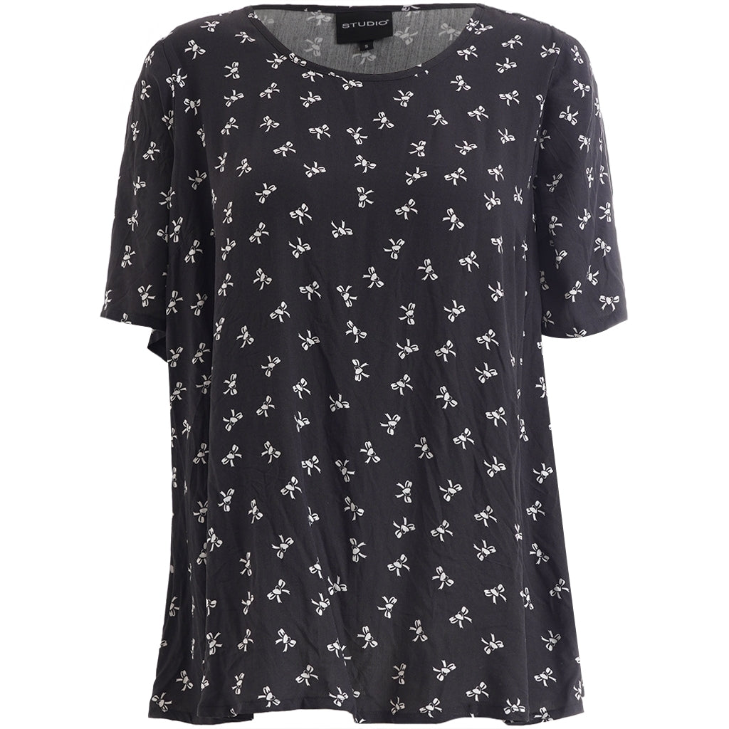 Studio SEsther Blouse Blouse Black with white