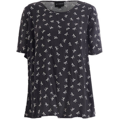 Studio SEsther Blouse Blouse Black with white