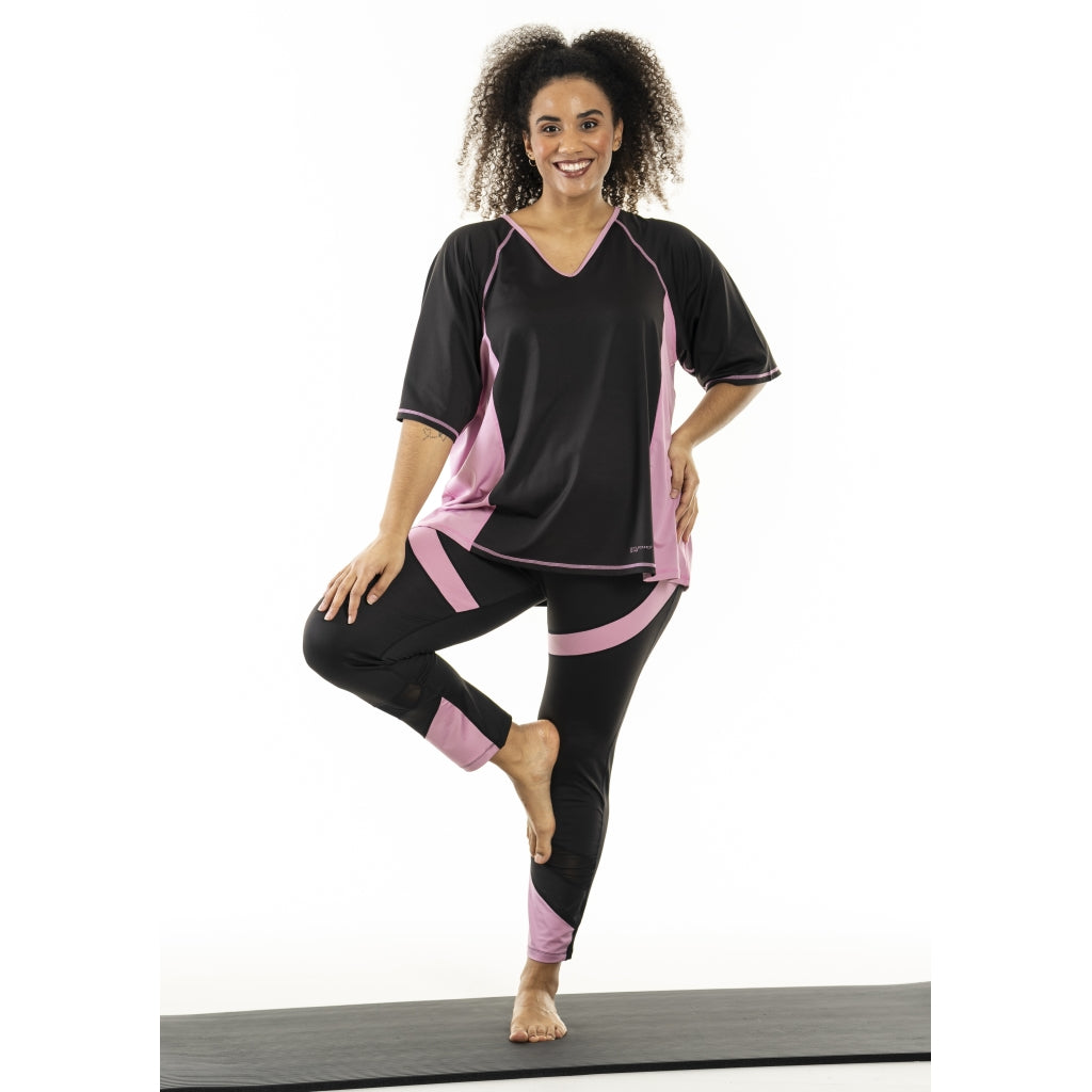Studio SFitness Leggings Leggings Black with dusty rosa