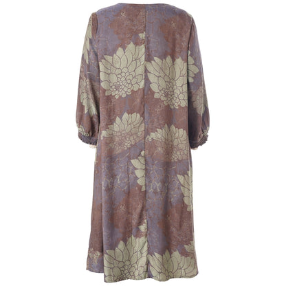 Studio SGunnel Dress Dress Brown green mix