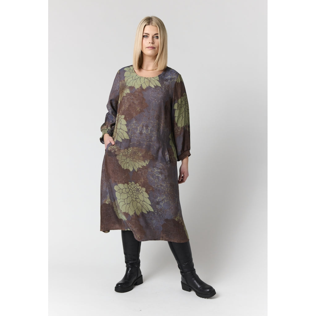 Studio SGunnel Dress Dress Brown green mix