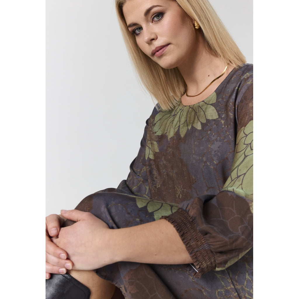 Studio SGunnel Dress Dress Brown green mix