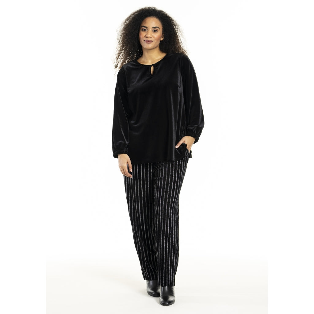 Studio SHerla Trousers Trousers black with Silver