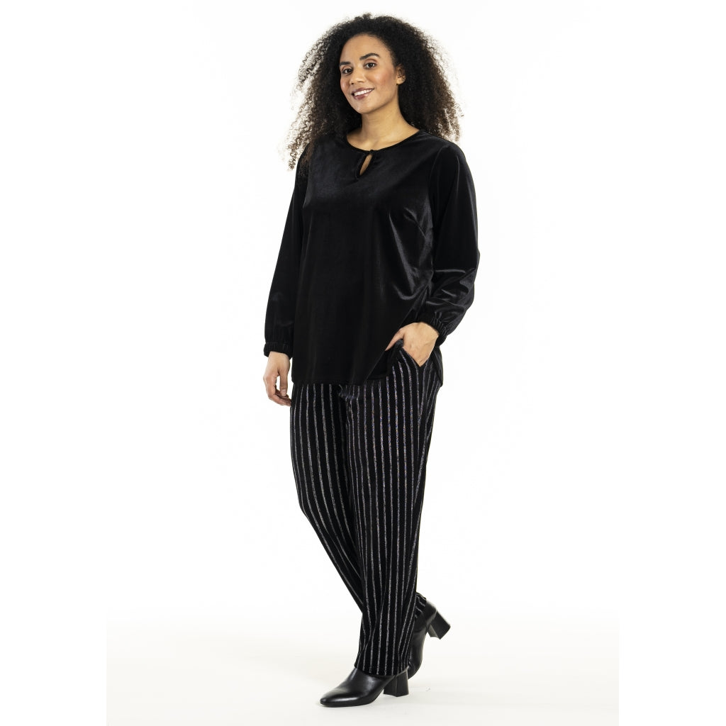 Studio SHerla Trousers Trousers black with Silver
