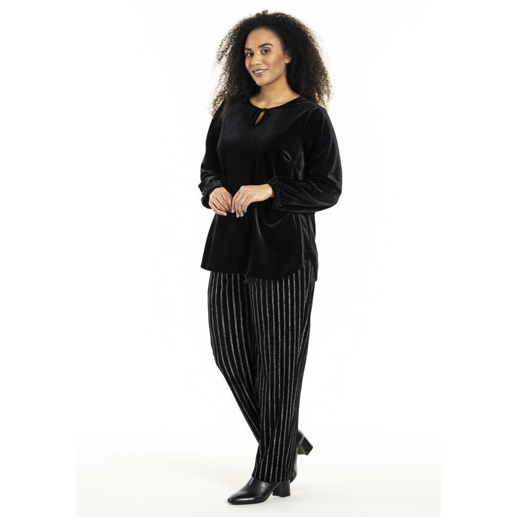 Studio SHerla Trousers Trousers black with Silver