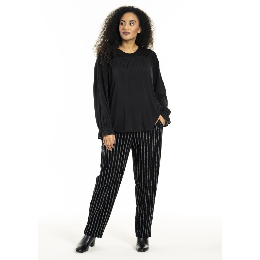Studio SHerla Trousers Trousers black with Silver