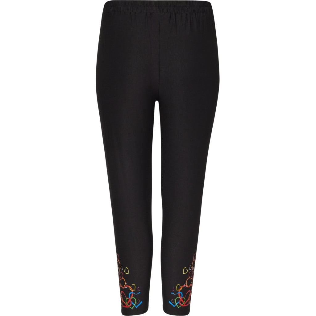 Studio SIrene Leggings Leggings Black with heart print