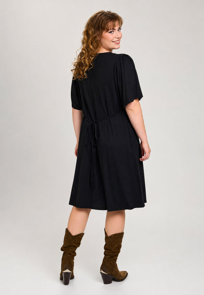 Studio SIsabella wrap dress without print Dress Black