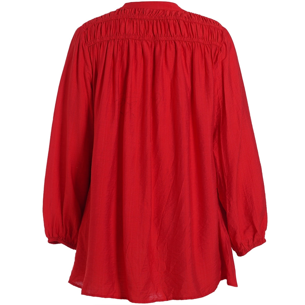 Studio SIsla Tunic with smock Tunic Red
