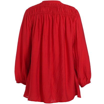 Studio SIsla Tunic with smock Tunic Red