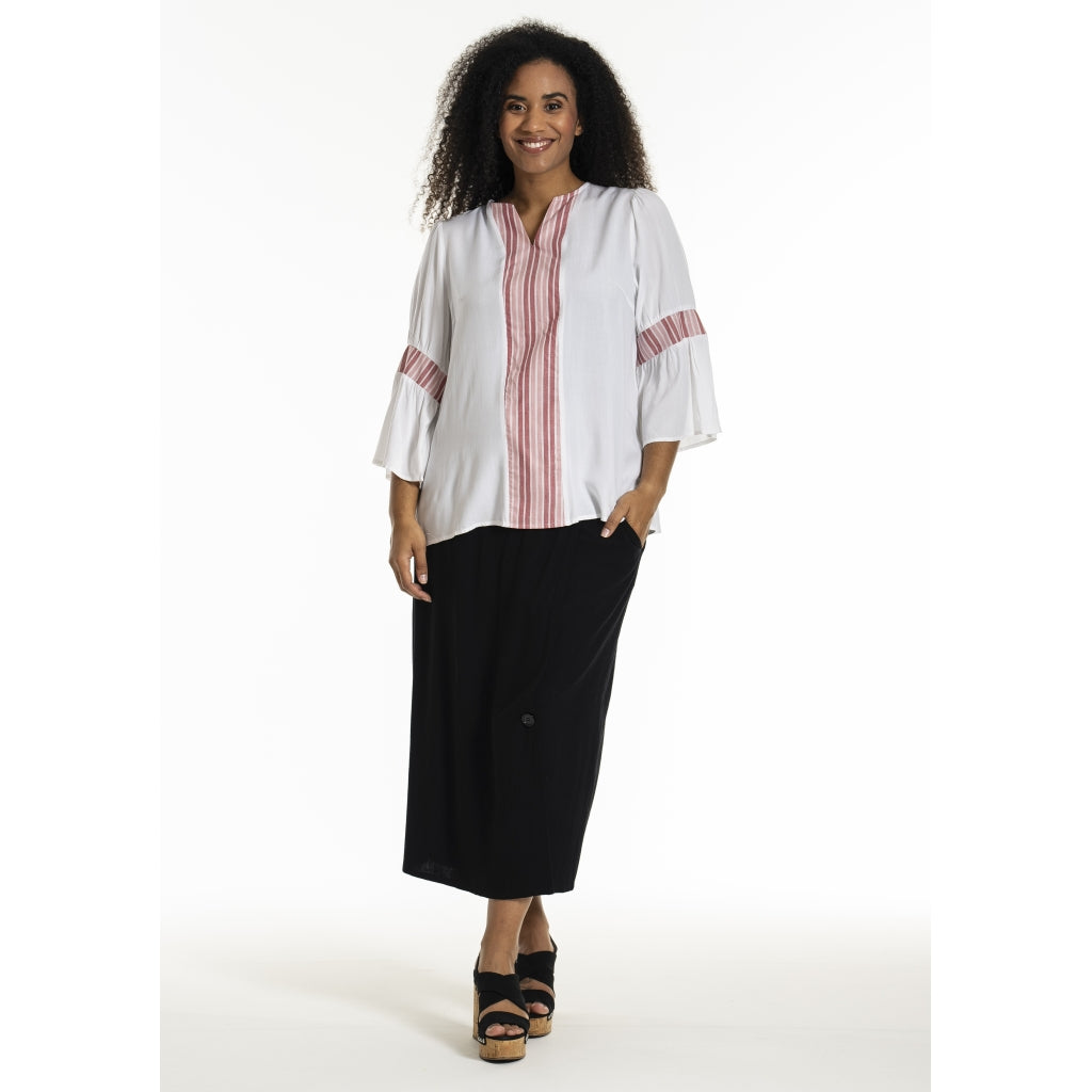 Studio SJamila shirt Shirt Offwhite + rosa stripes