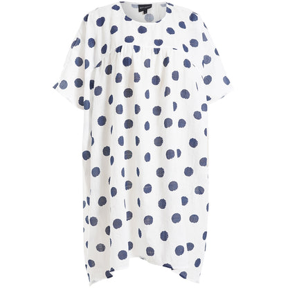Studio SJanita Dress Dress White with blue dots