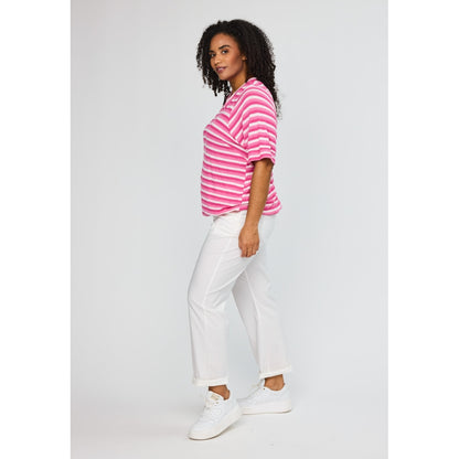 Studio SJessia Blouse Blouse Pink white stripe