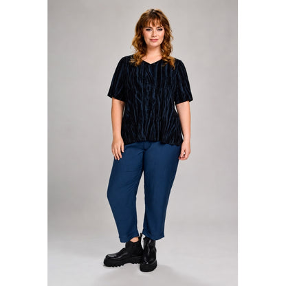 Studio SJohanne Blouse Blouse Black with grey print