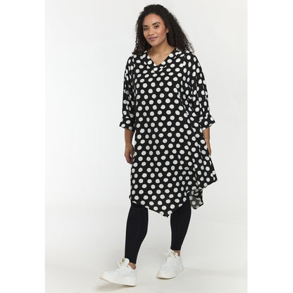 Studio SJuline Tunic Tunic Black with white dots