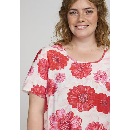 Studio SKimma Blouse Blouse White with Red Flower