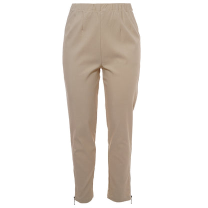 Studio SLena pants with zipper 7/8 Pant Sand