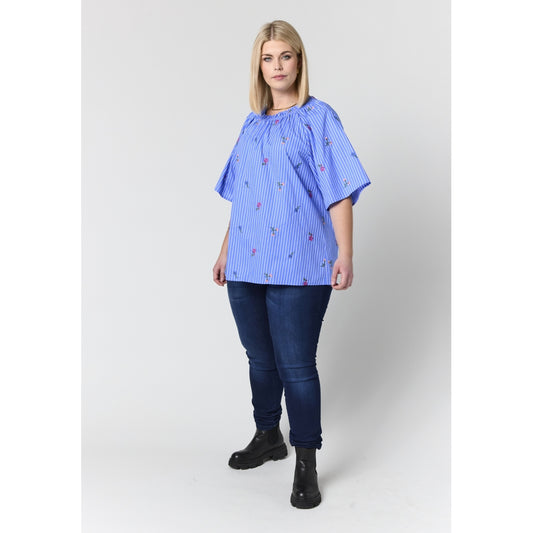 Studio SLeni Blouse Blouse Blue/White stripe
