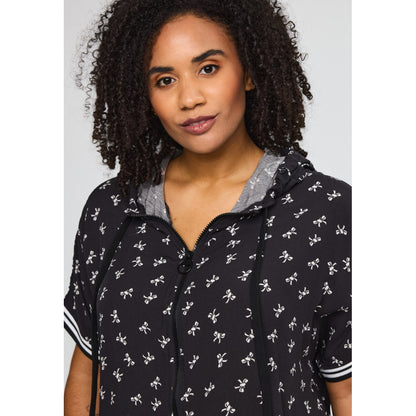 Studio SLilia vest with zipper Vest Black with white