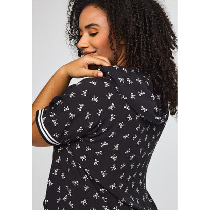 Studio SLilia vest with zipper Vest Black with white