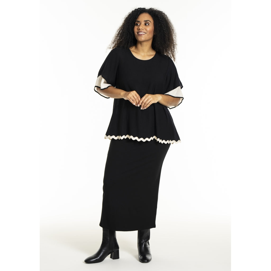 Studio SLone Blouse Blouse Black + Offwhite