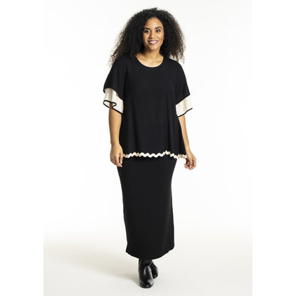 Studio SLone Blouse Blouse Black + Offwhite