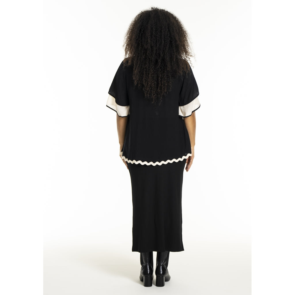 Studio SLone Blouse Blouse Black + Offwhite