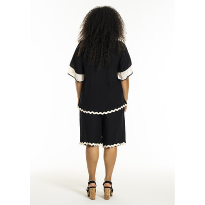 Studio SLone Blouse Blouse Black + Offwhite