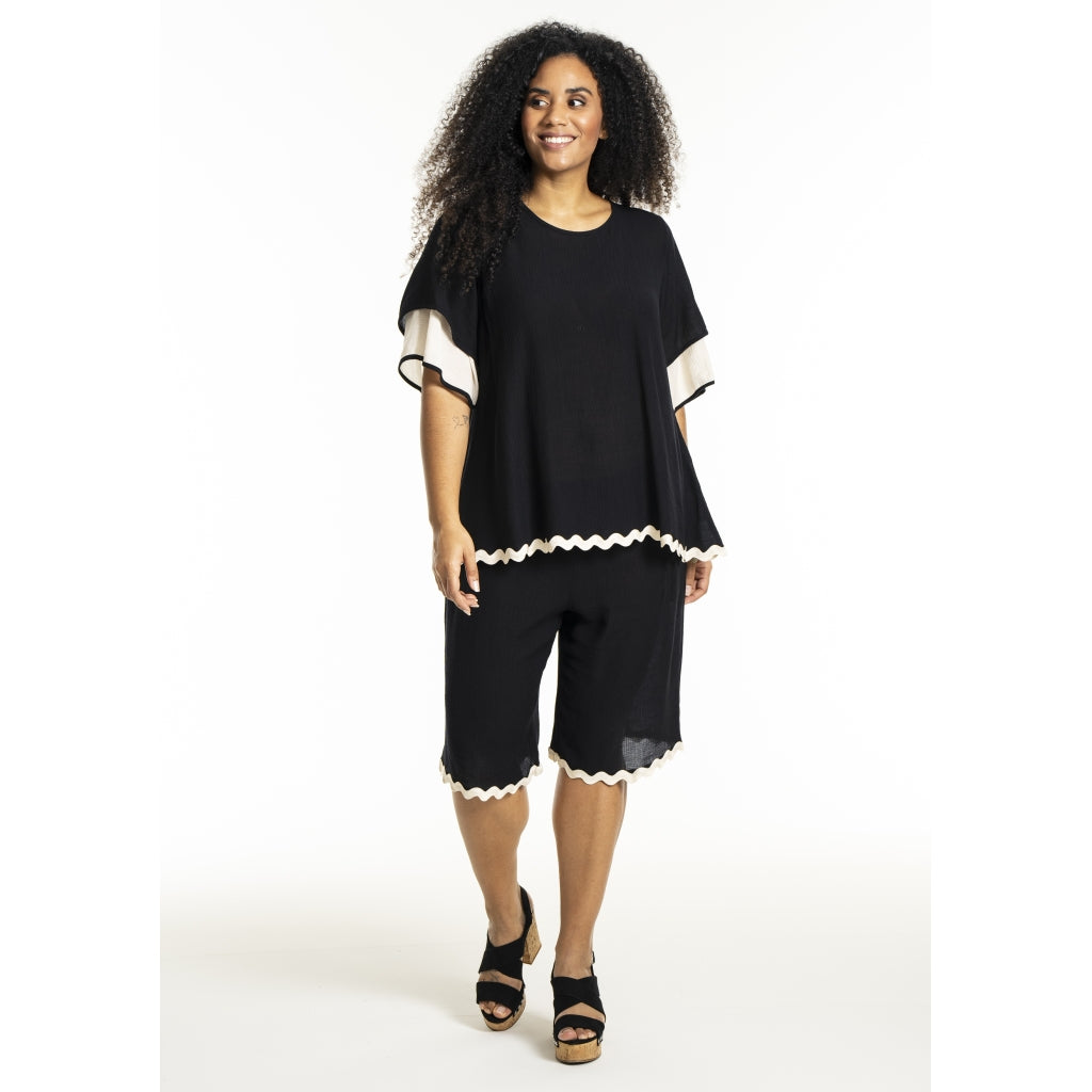 Studio SLone Blouse Blouse Black + Offwhite