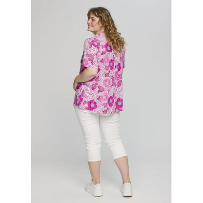 Studio SLonny Blouse Blouse White with pink flowers