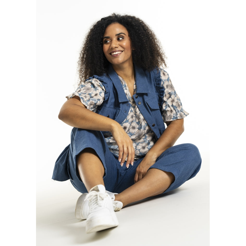 Studio SLucy Jeans vest Vest Light Blue Denim