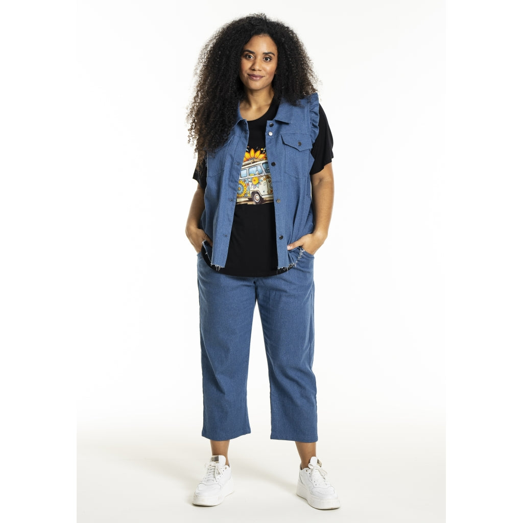 Studio SLucy Jeans vest Vest Light Blue Denim
