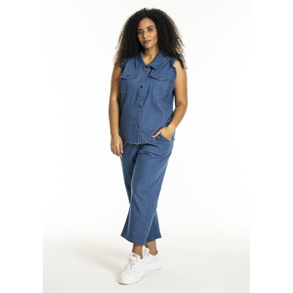 Studio SLucy Jeans vest Vest Light Blue Denim
