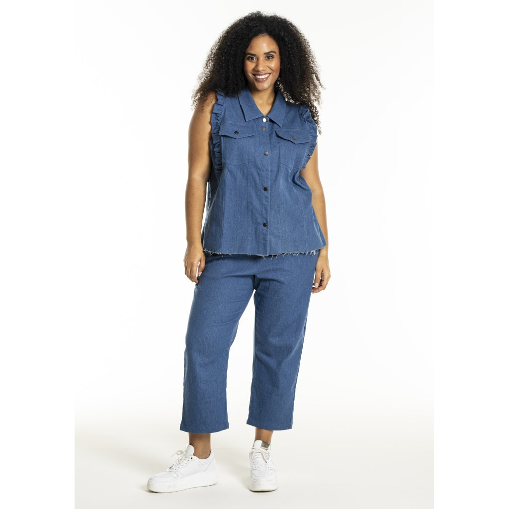 Studio SLucy Jeans vest Vest Light Blue Denim