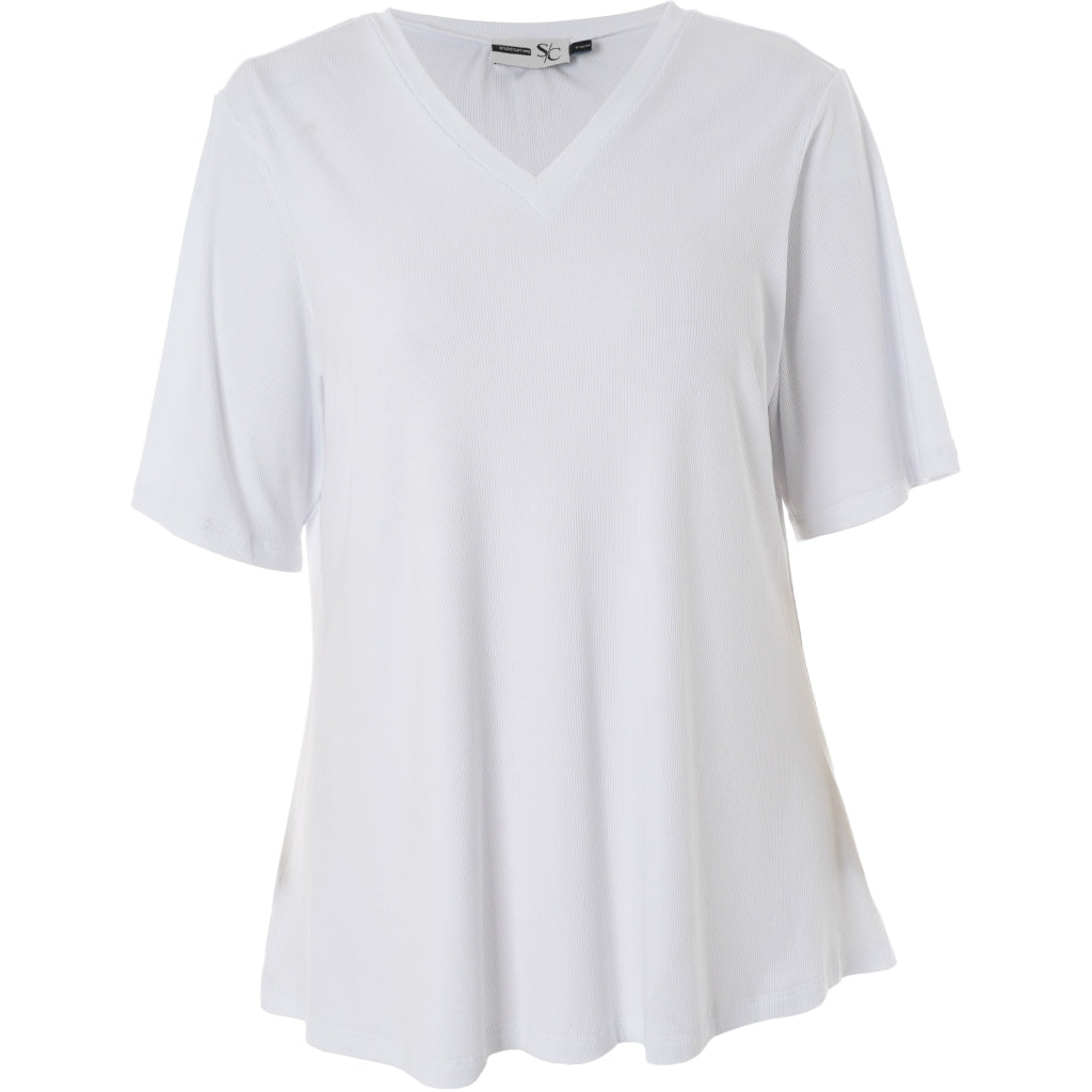 Studio SLykke rib T-shirt T-Shirt Offwhite
