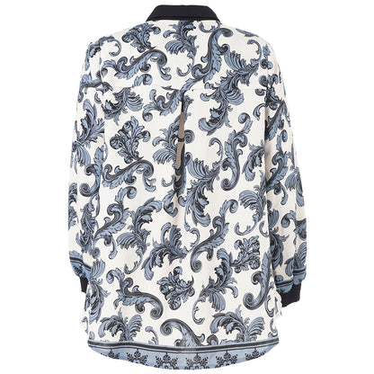 Studio SNicolette Shirt Shirt White with blue black board fabric