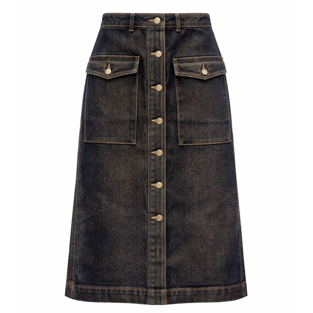 Studio SNoa Skirt Skirt Blue with gold spray